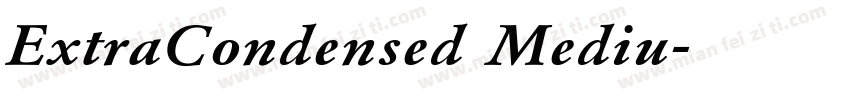 ExtraCondensed Mediu字体转换
